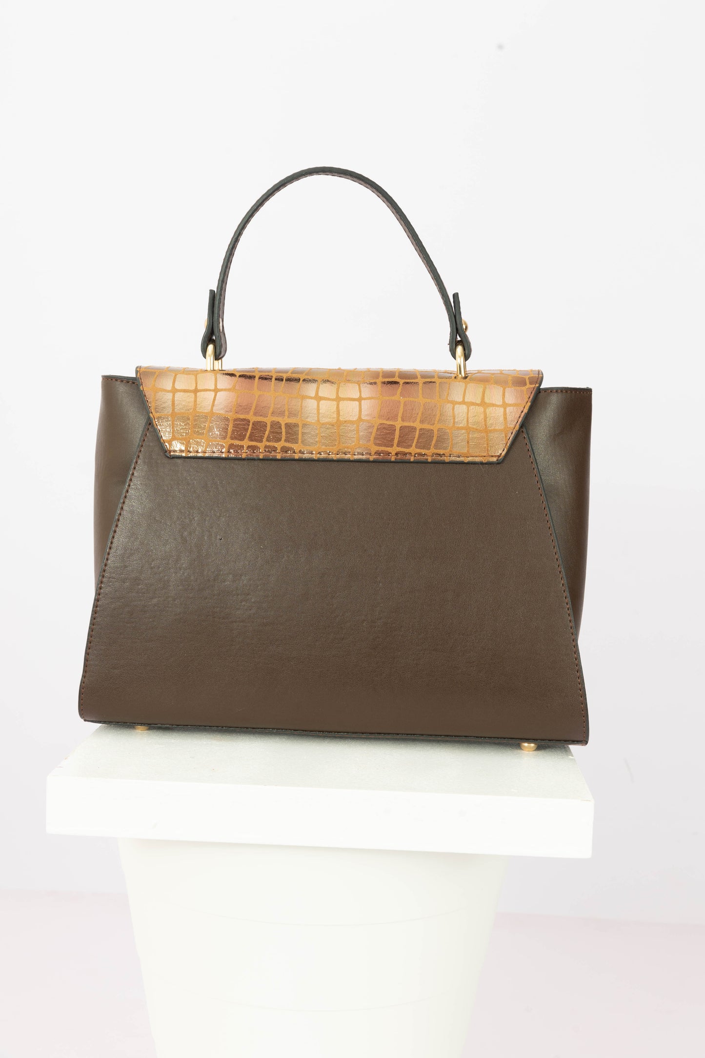 Brown Snakeskin Handbag