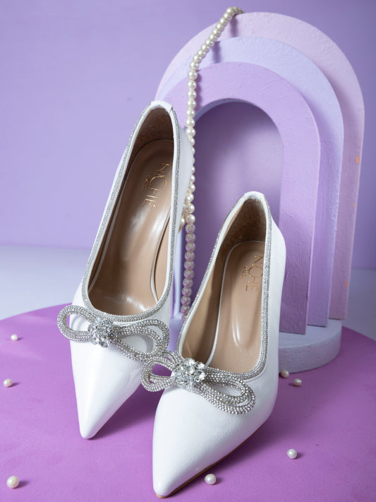 EVA Cinderella Shoes With Rhinestone Bow